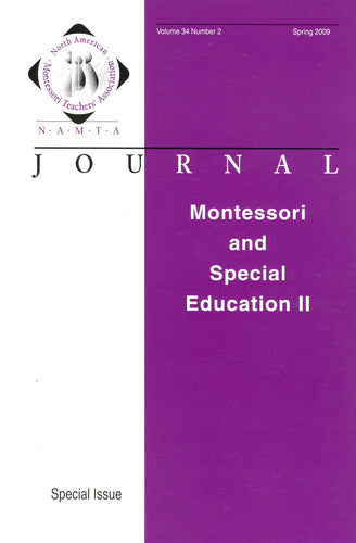 Vol 34, No 2: Montessori and Special Education II