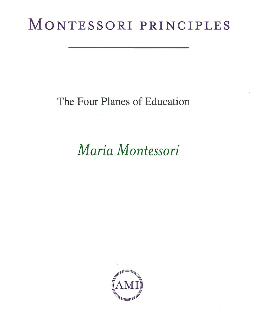Four Planes of Education
