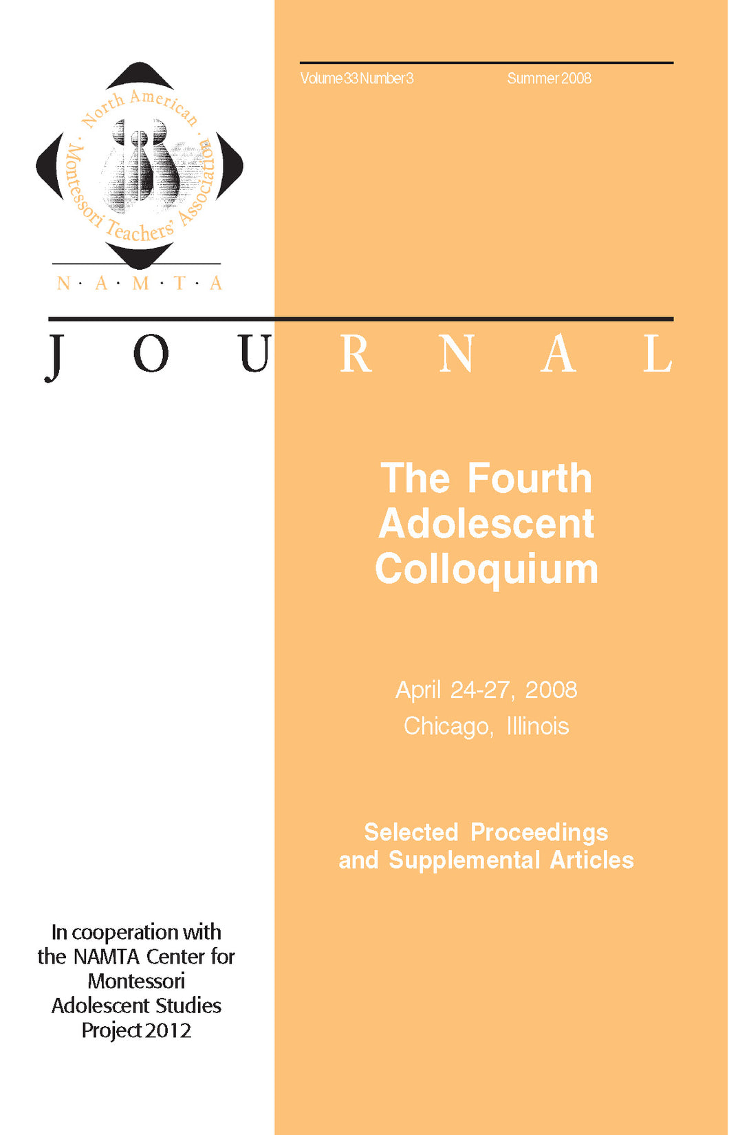 Vol 33, No 3: The Fourth Adolescent Colloquium