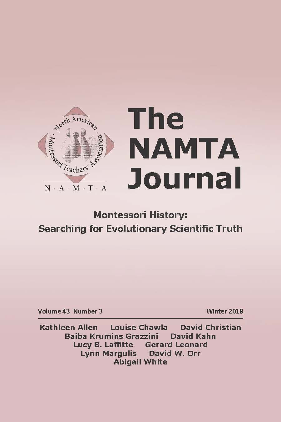 NAMTA Journal 43.3, 2018